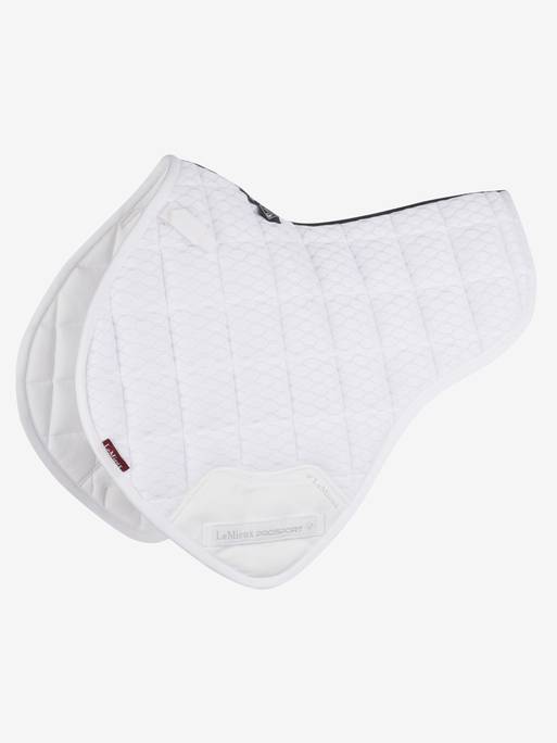 LeMieux Carbon Mesh Close Contact Half Square White