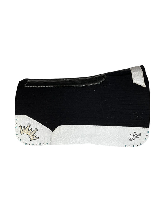 Best Ever Saddle Pad 28x28 1" Black Kush