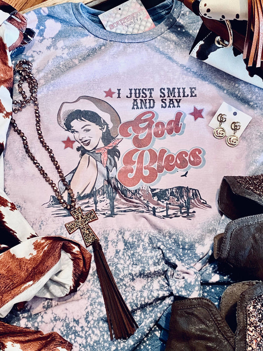 God Bless - Western Tee