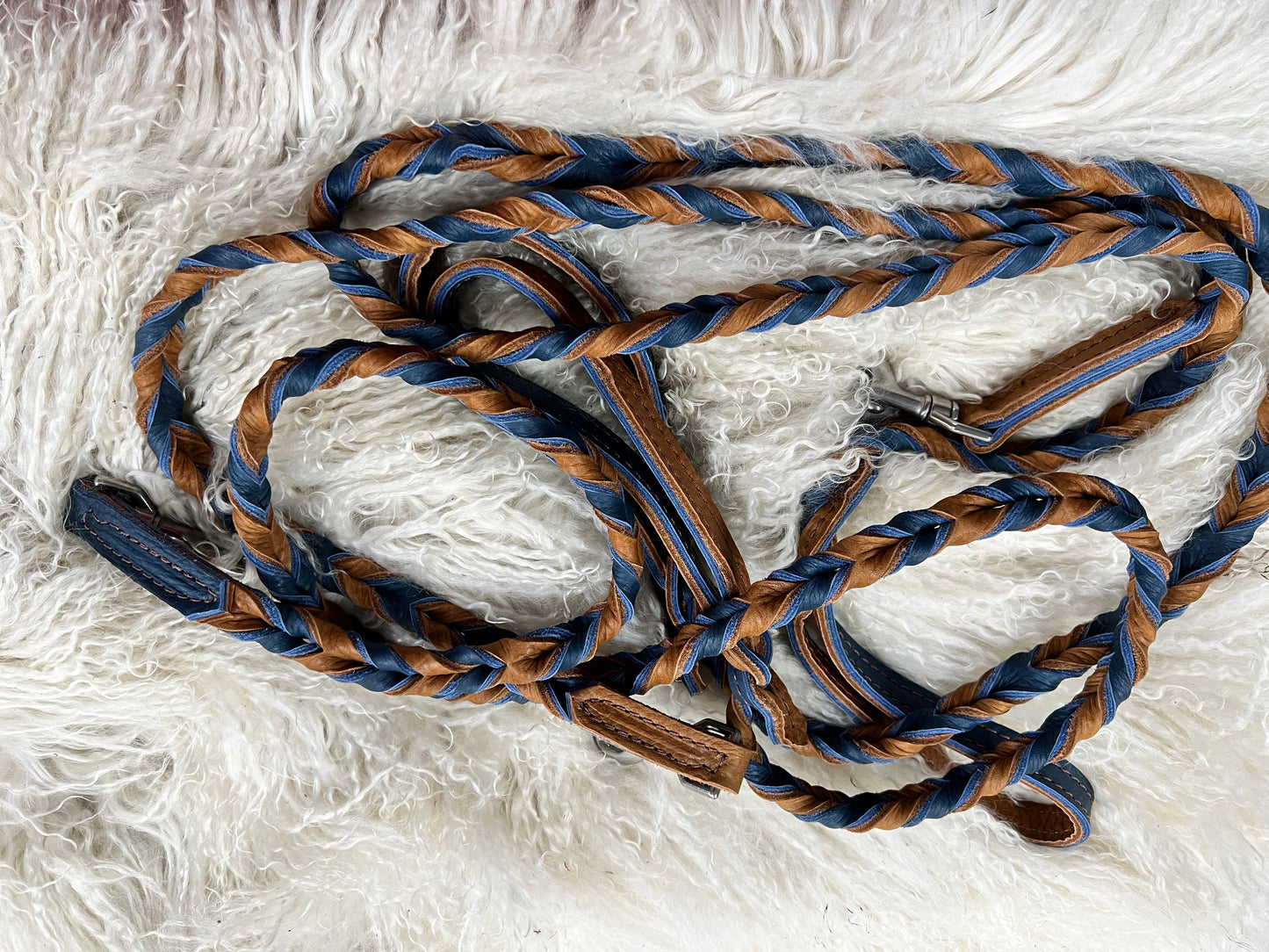 Super soft leather dog leash