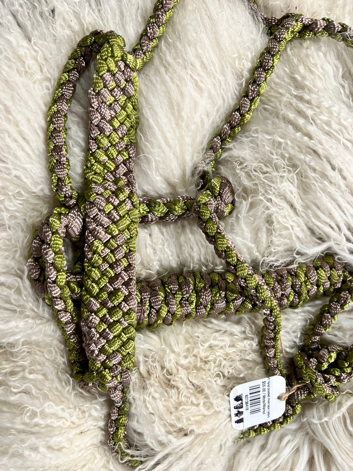 Soft Hand braided mule tape halters