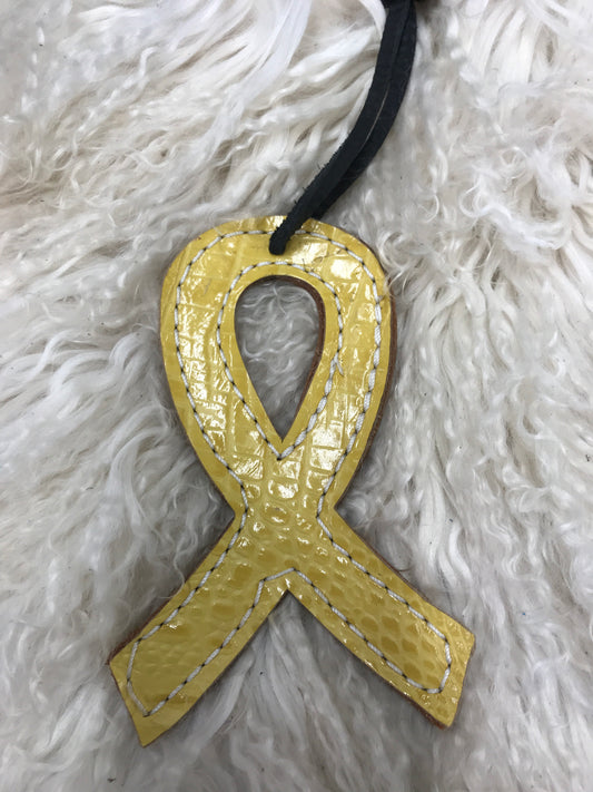 Saddle ribbon yellow gator