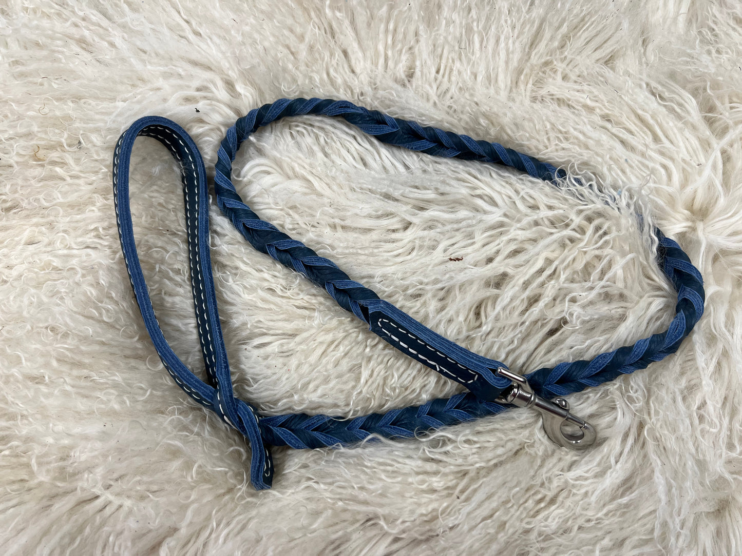 Super soft leather dog leash