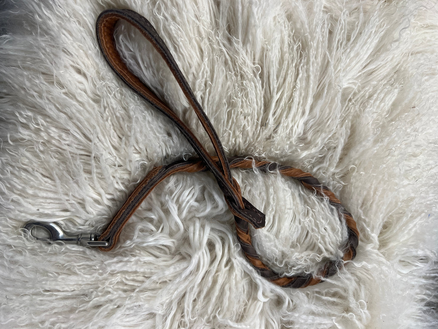 Super soft leather dog leash